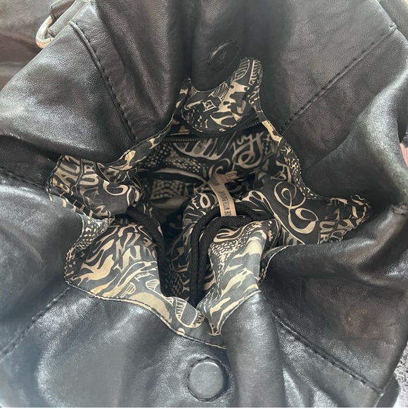 Lucky Brand Black Leather Tote Bag - Picture 3 of 6